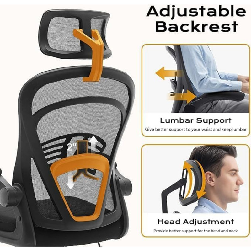 Office Chair, Black frame | Black web