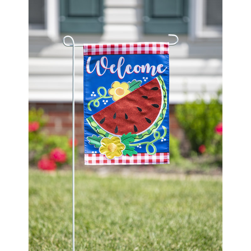Drapeau de jardin en nylon 18 x 13 po Josilynn