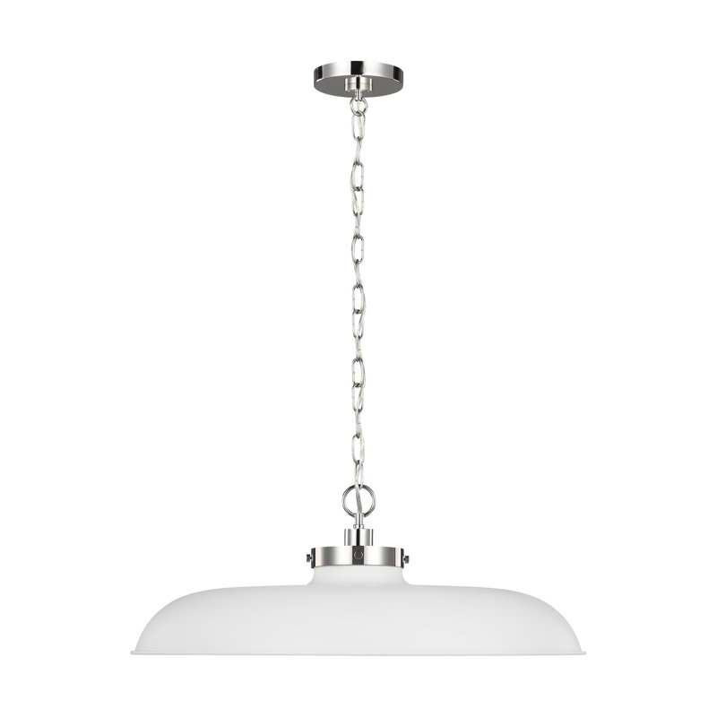 Wellfleet 1 - Light Pendant, Polished Nickel, Midnight Black
