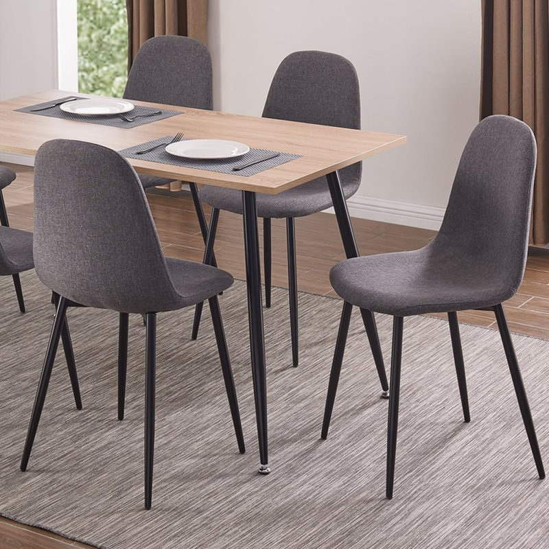Evant 4 - Person Four Leg Dining Set, Gray