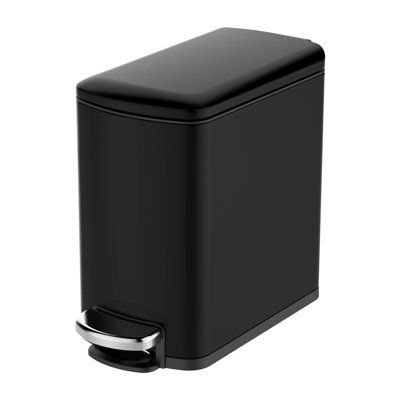 Poubelle de salle de bain 1,6 gallon / 6L avec couvercle à fermeture en douceur