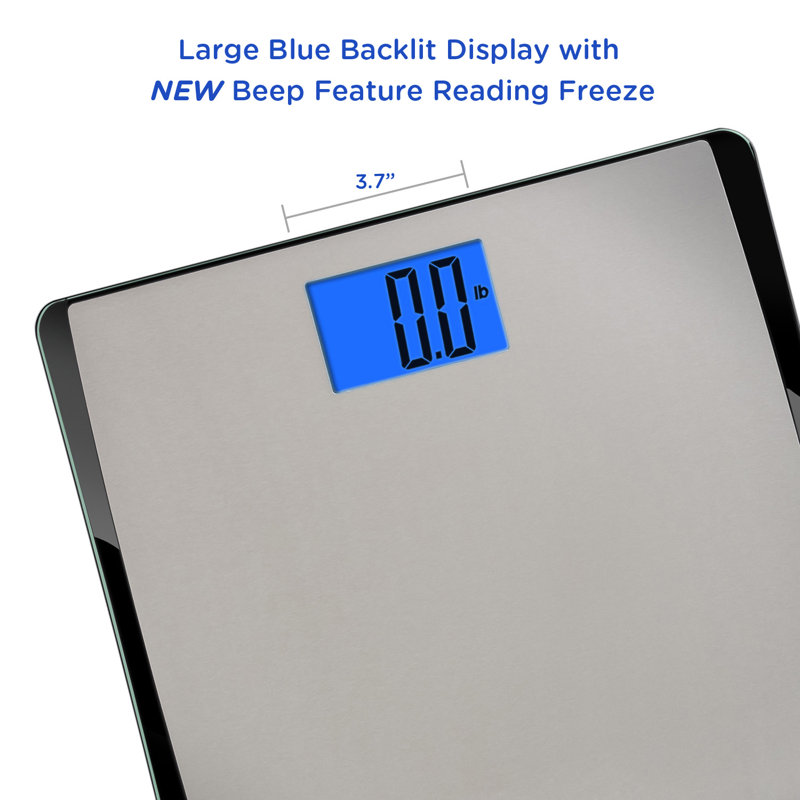 EatSmart Precision 550 Pound Extra-High Capacity Digital Bathroom Scale with Extra-Wide Platform