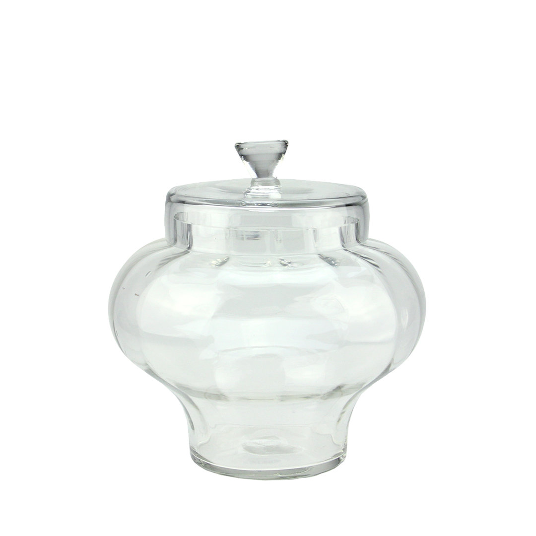 Clear Segmented Glass Container with Lid Northlight Seasonal 