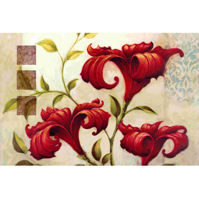 «Large Element Floral», impression sur toile tendue