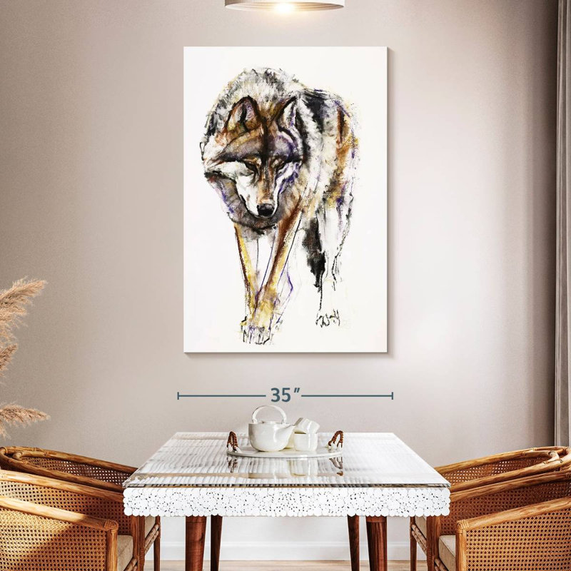 Brampt European Wolf, 51" H x 34" W