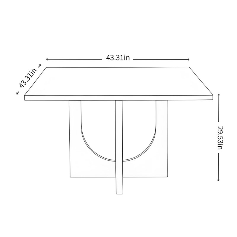 Modern and Simple Design Dining Table