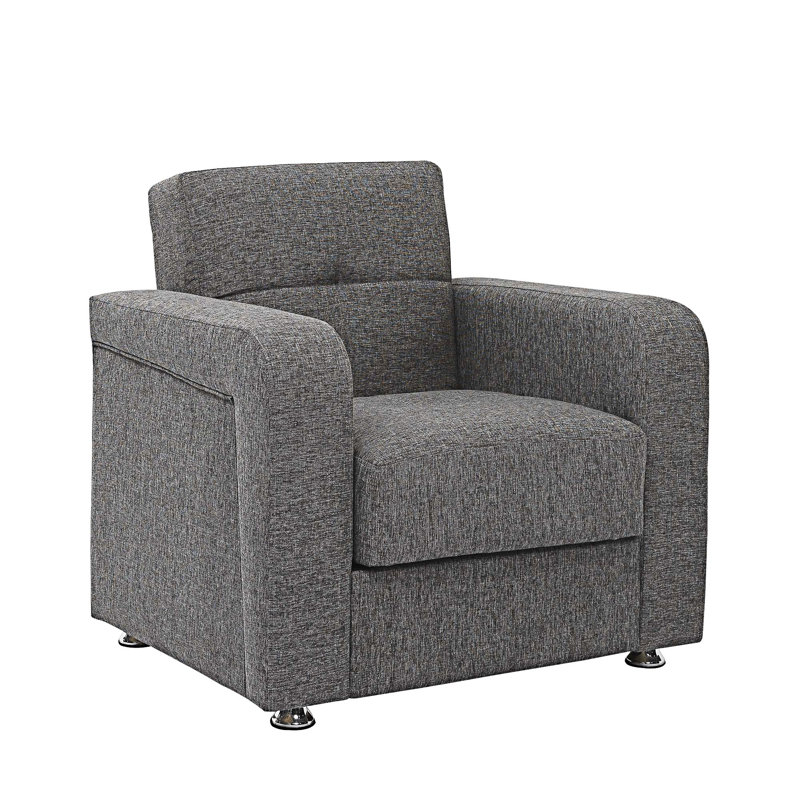 Fauteuil rembourré convertible avec rangement