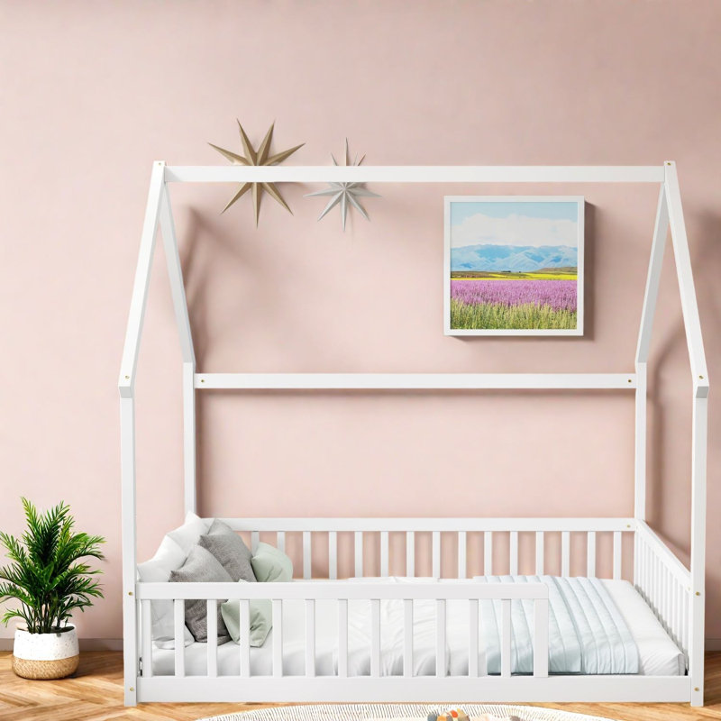 Coffre-fort, lit double, lit en bois de pin