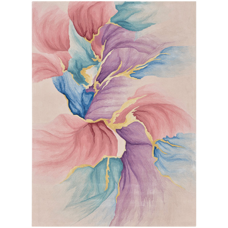 Viscose Abstract Indoor Rug