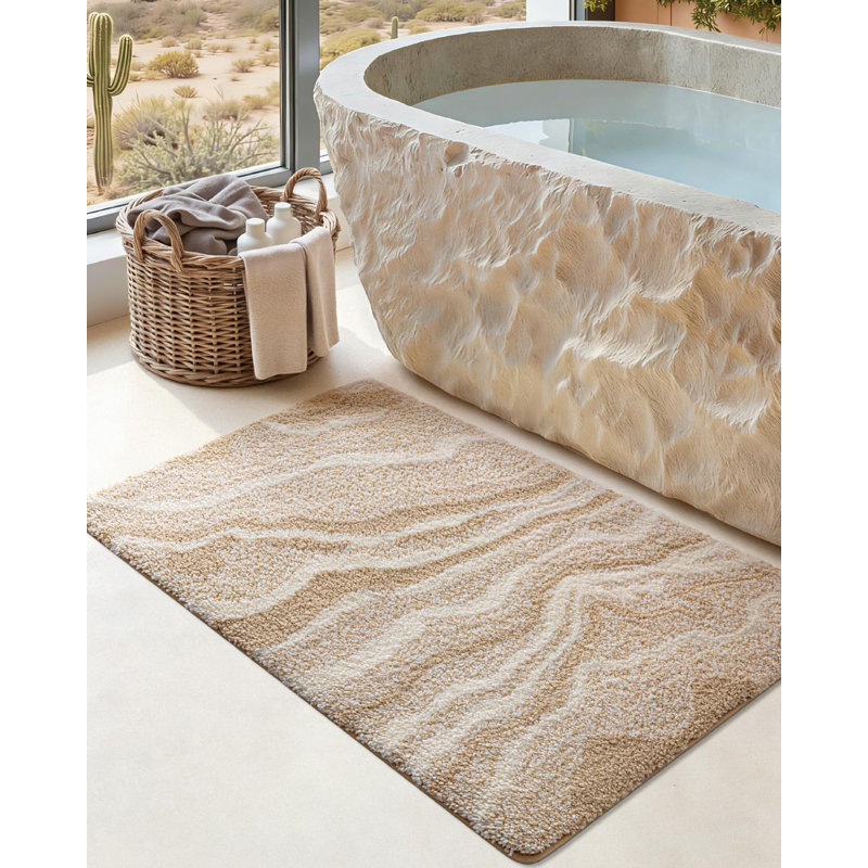 Soft and Absorbent Marble Bath Mat