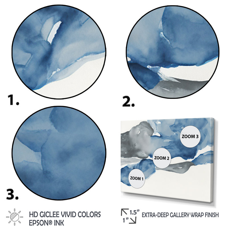 «Feeling Honolulu Blue IX», reproduction sur toile, L 44 po x H 34 po, Toile tendue