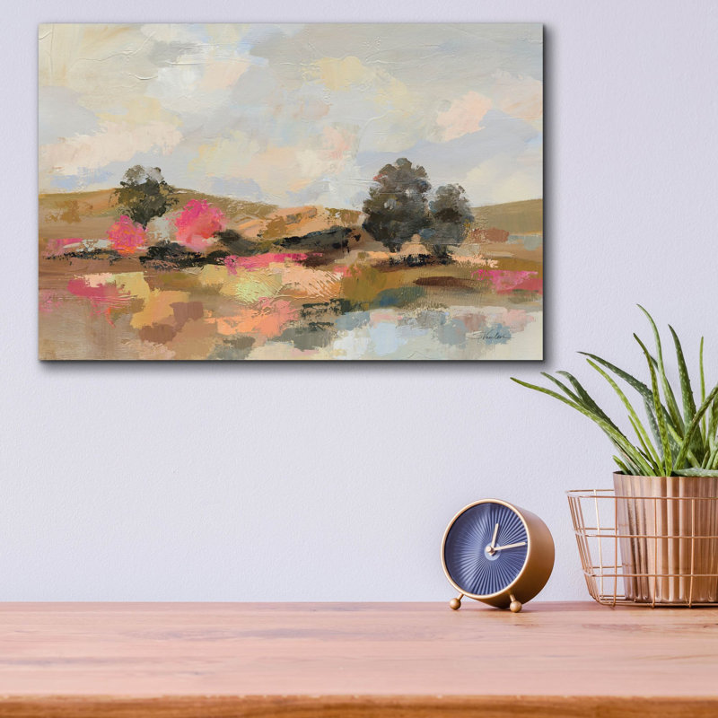  «Lakeside Reminiscence» par Silvia Vassileva, art mural en verre acrylique, 16 po x 12 po