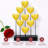 Herewardus Handmade Wooden Hearts Sculpture Solid Acacia Rustic Home Accent and Christmas Table Decor-1441163071