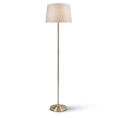 Elwaine 150cm Antique Brass Metal Floor Lamp