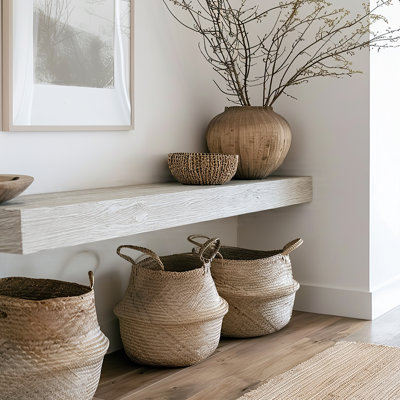 Wall Mounted Wood Fireplace Mantel