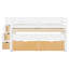 Lit mezzanine bas avec rangement, bureau roulant dissimulé, tiroirs et lit gigogne simple-631239002-631239001
