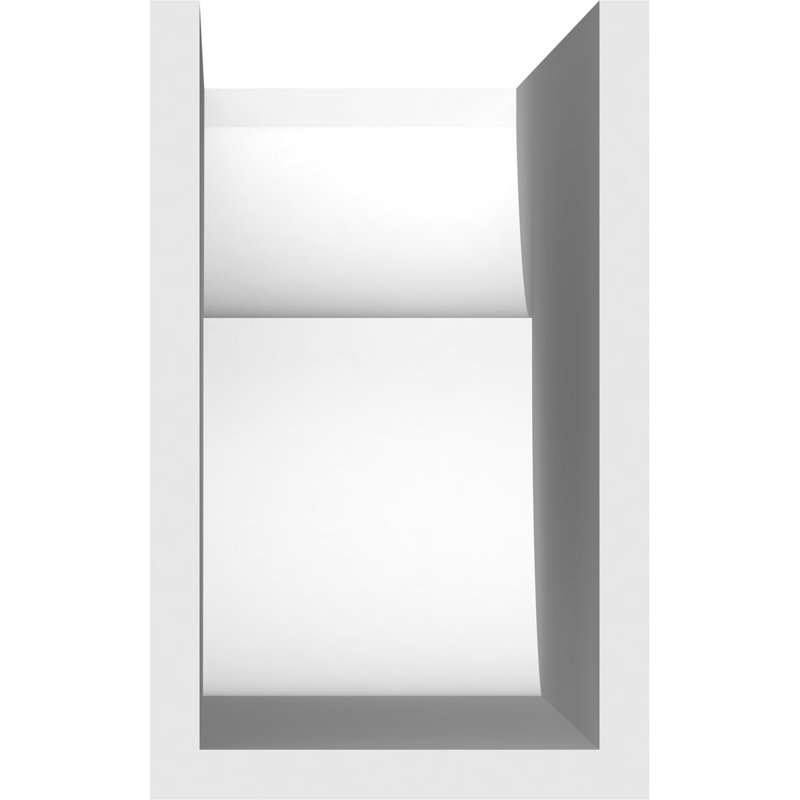 5"W x 8"H x 20"L Standard Crestline Architectural Grade PVC Rafter Tail, 8"H x 5"W x 20"D