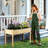  Wooden Raised Garden Bed w/Legs Liner Drainage Holes Large Planter Box for Herb-47028277