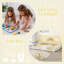Lit grand pour enfants avec garde-corps et porte de sécurité grand lit blanc, lit bas pour tout-petits et enfants-261537418-261537416