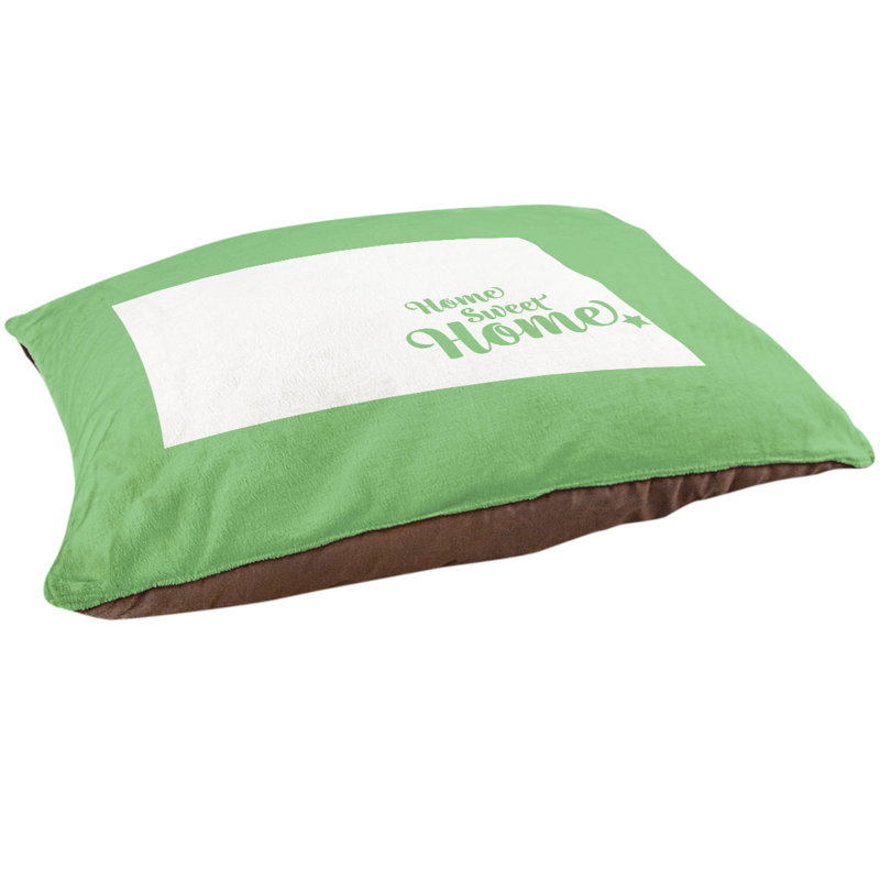 Coussin intérieur pour chien pour chien home fargo, Moyen (H 6,5 po x l 40 po x P 30 po), Vert