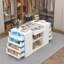 Commode 10 tiroirs avec plateau en verre