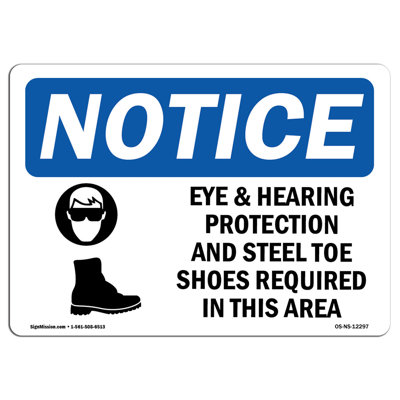 Eye Hearing Protection and Sign