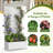 6 ft. H x 3 ft. W Metal Planter Box privacy screen Garden Bed with Trellis and Wheels - White-478159948-478159939