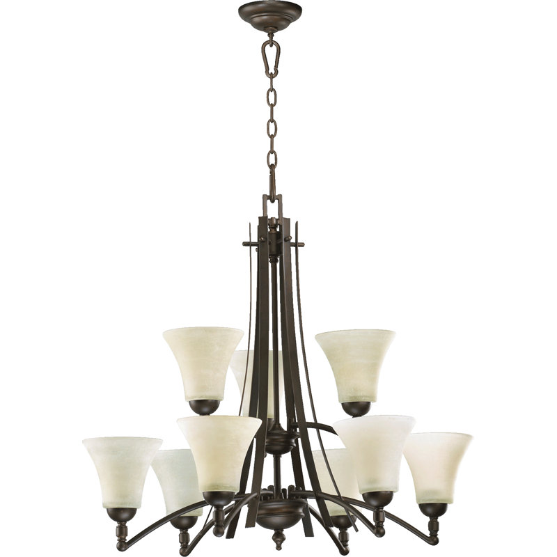 Lustre classique/traditionnel 9 lumières ombrée Eastchester