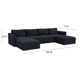 Deirdre 6 - Piece Modular Upholstered U-Sectional