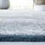 Tapis gris / ivoire en viscose / laine / coton touffeté à la main Kennison-80510069