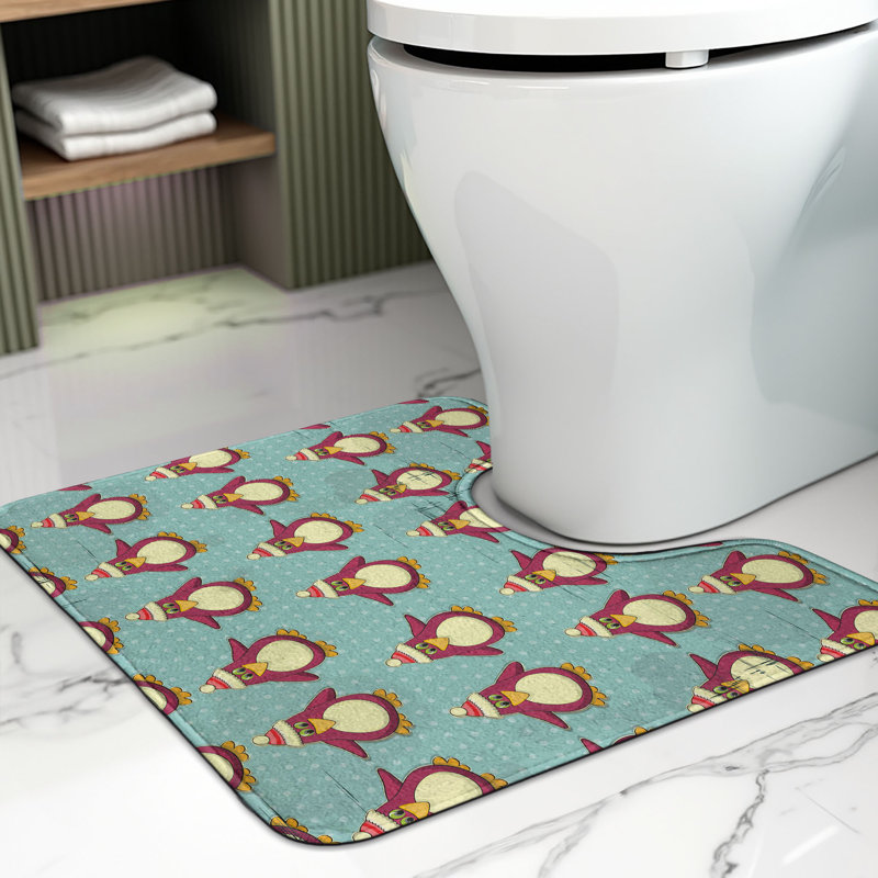 Multicolore tapis de salle de bain en U Christmas