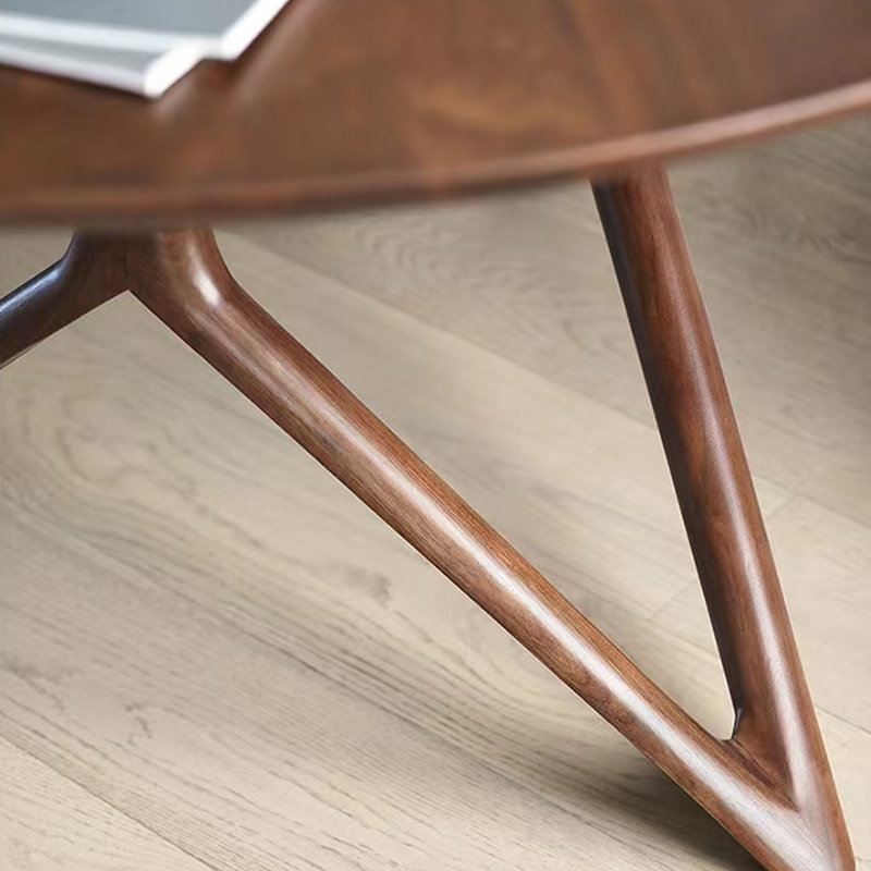 Nordic simple round dining table, 29.53"H x 51.18"L x 51.18"W