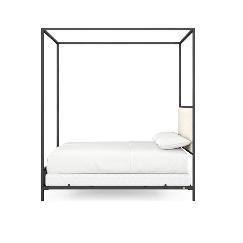 340 Modern Classic Canopy Bed | Complete Canopy, Queen, Gunmetal