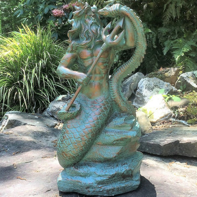 Life's a Beach Animals Fantasy & Sci-Fi Weather Resistant UV Resistant Stone Fiberstone Resin Garden Statue