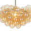 Bubbles Chandelier with Amber Glass-280817178