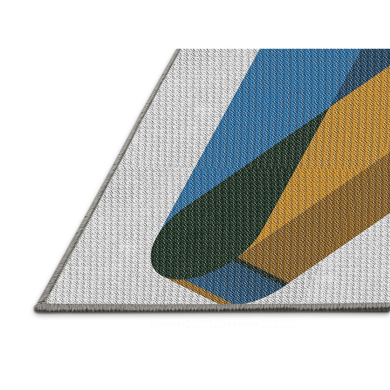 Geometric Indoor Rug, Rectangle 8' x 12'