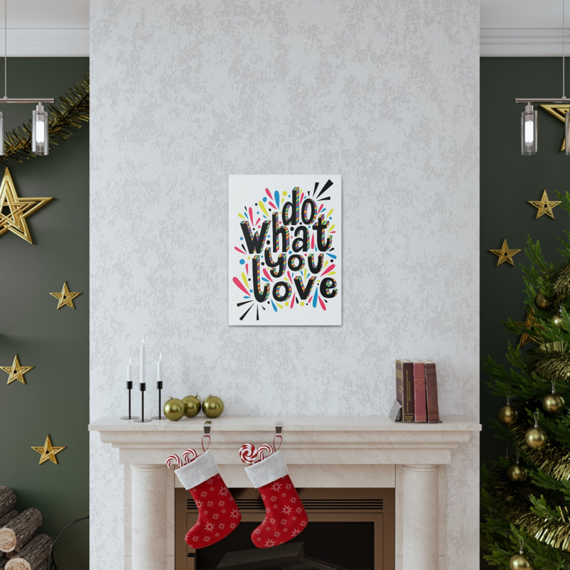 Décoration murale inspirante «Do What You Love Motivation», H 24 po x l 18 po