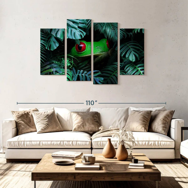 Brampt Tropical Tree Frog, 48" H x 75" W