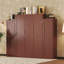 Lit escamotable, lit escamotable en bois avec 2 garde-robes et tablette de rangement-2129923718-2129923712