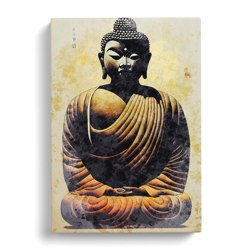 Mesmerising Buddha - Wrapped Canvas, 76cm H x 50cm W x 3cm D
