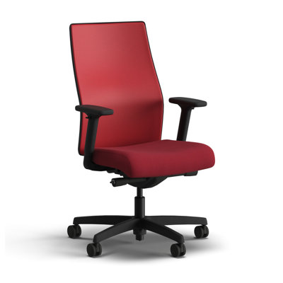 Chaise de travail à dossier moyen HON Ignition 2.0, inclinaison avancée, structure noire, Bullseye