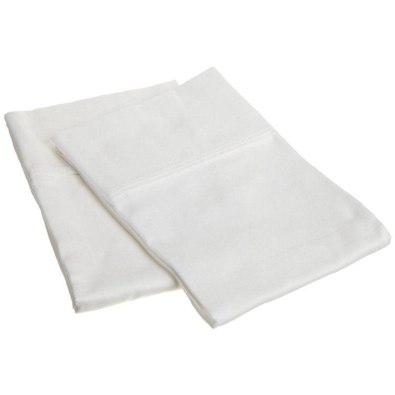 Ensemble de taie d'oreiller 100% coton 300 fils 300 fils, Très grand lit, Blanc