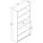 Shelonda 5 Shelf 66" Standard Bookcase-587615443