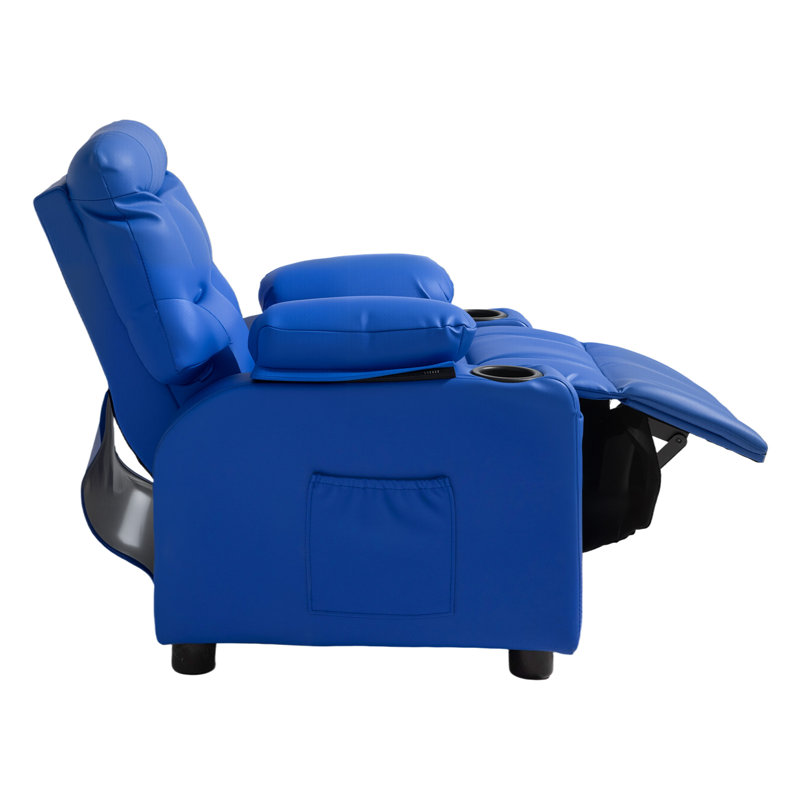 Kids Personalized 16 cm Upholstered Recliner Chair and Ottoman