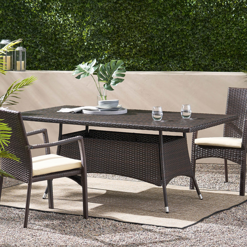 Rectangular Outdoor Dining Table, Patio Table