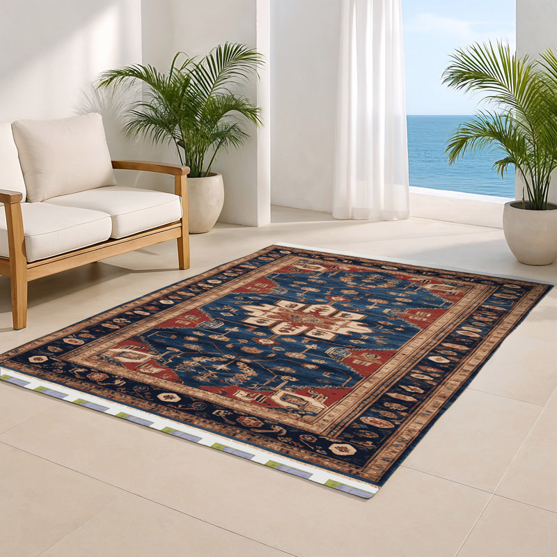 Tapis turc intérieur et extérieur gris, Rectangle 4pi x 6 pi