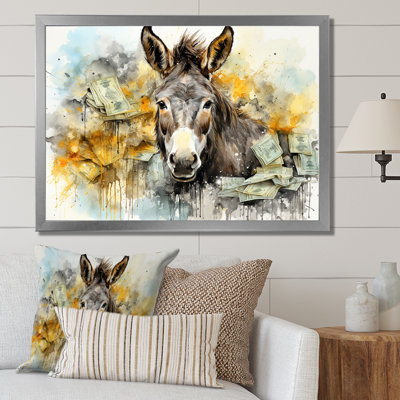 «Yellow Donkey Absurdity II - Donkey», art mural
