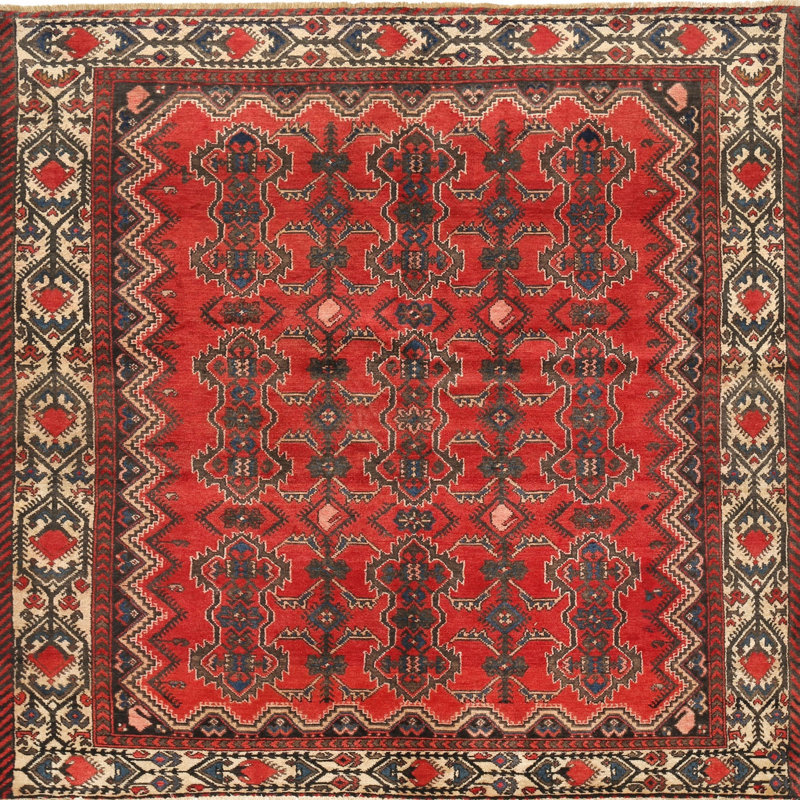 Tapis oriental brun / beige / rouge, Rectangle 2 pi x 5 pi