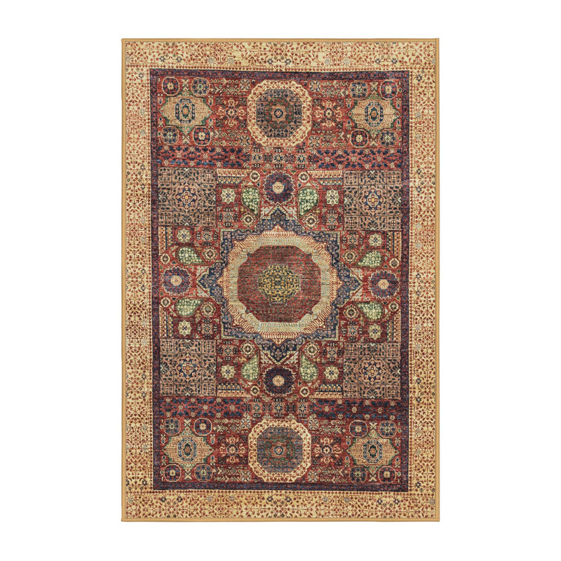 Abstract Indoor Rug, Rectangle 5' x 8'
