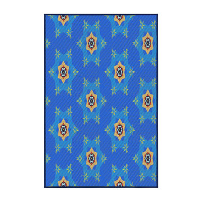 Tapis bleu / rouge Power Loom